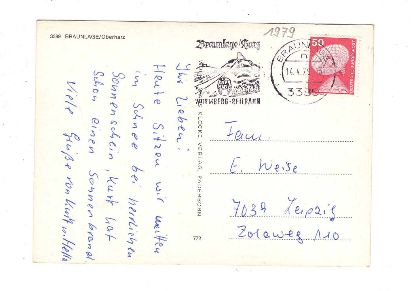 Ansichtskarte Wintersport in Braunlage / J1-62