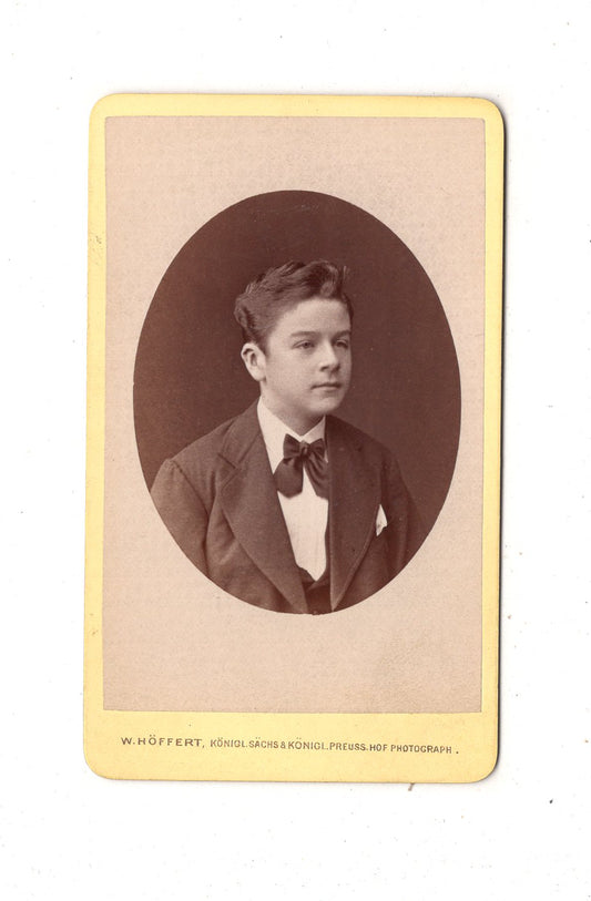 Fotografie Feiner Junge - Dresden / Leipzig +++ um 1880 / CDV N1-04