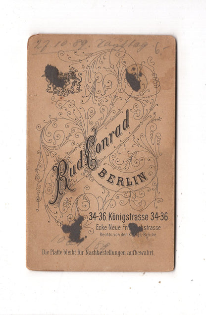 Fotografie Feine Dame mit kleinem Kind - Berlin um 1890