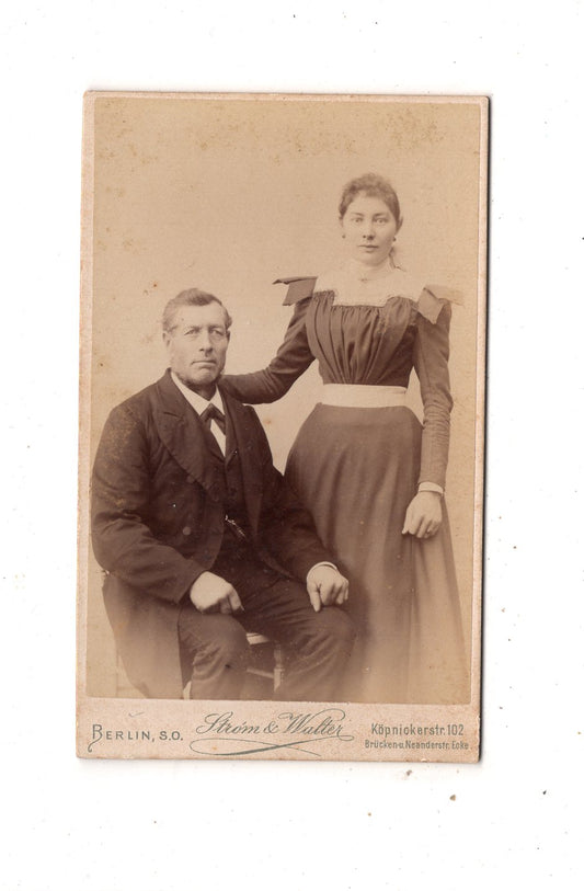 Fotografie Feines Paar - Berlin 1899