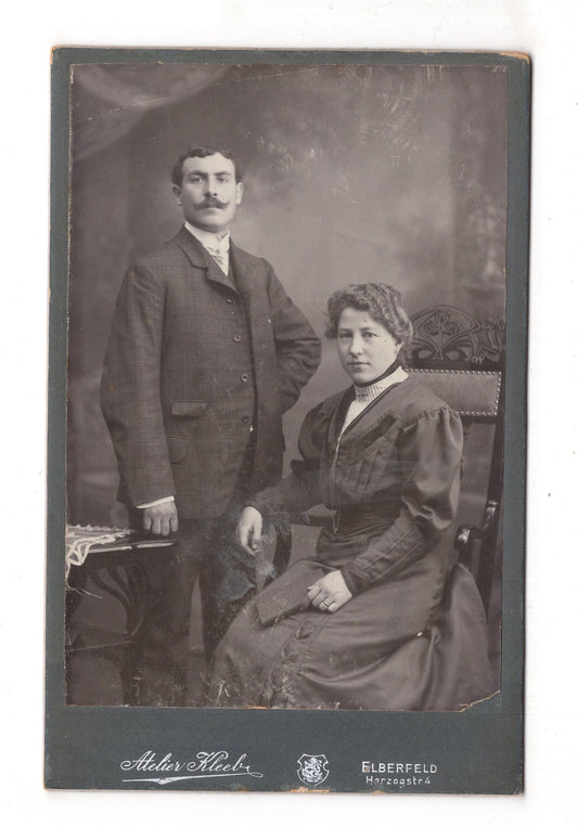 Fotografie Feines Paar - Elberfeld 1900er / CAB X-30