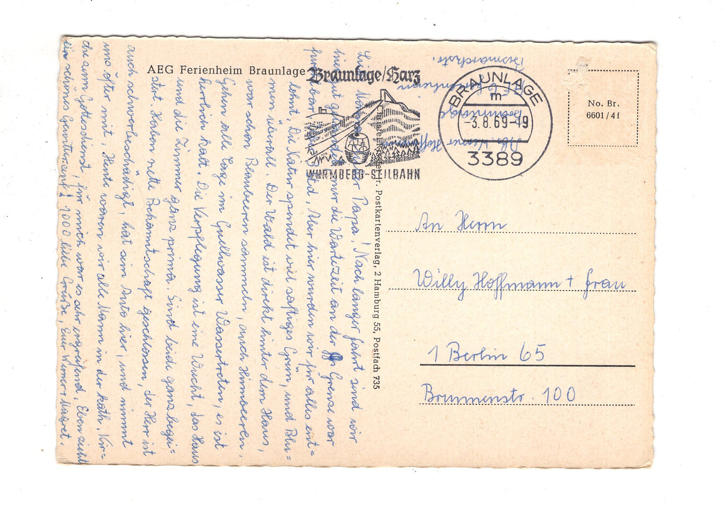 Ansichtskarte Braunlage im Oberharz / J1-62