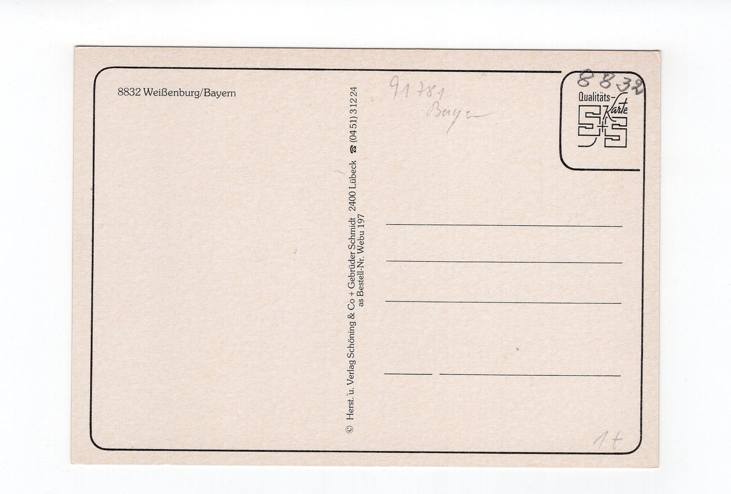 Ansichtskarte Weißenburg / Bayern
