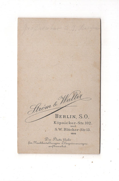 Fotografie Feines Paar - Berlin 1899