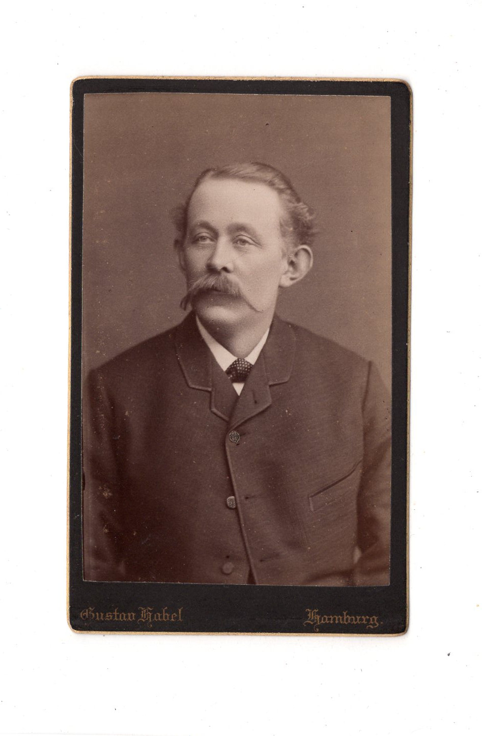 Fotografie Herrenportrait - Hamburg 1880er / CDV C1-18