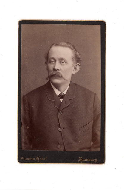 Fotografie Herrenportrait - Hamburg 1880er / CDV C1-18