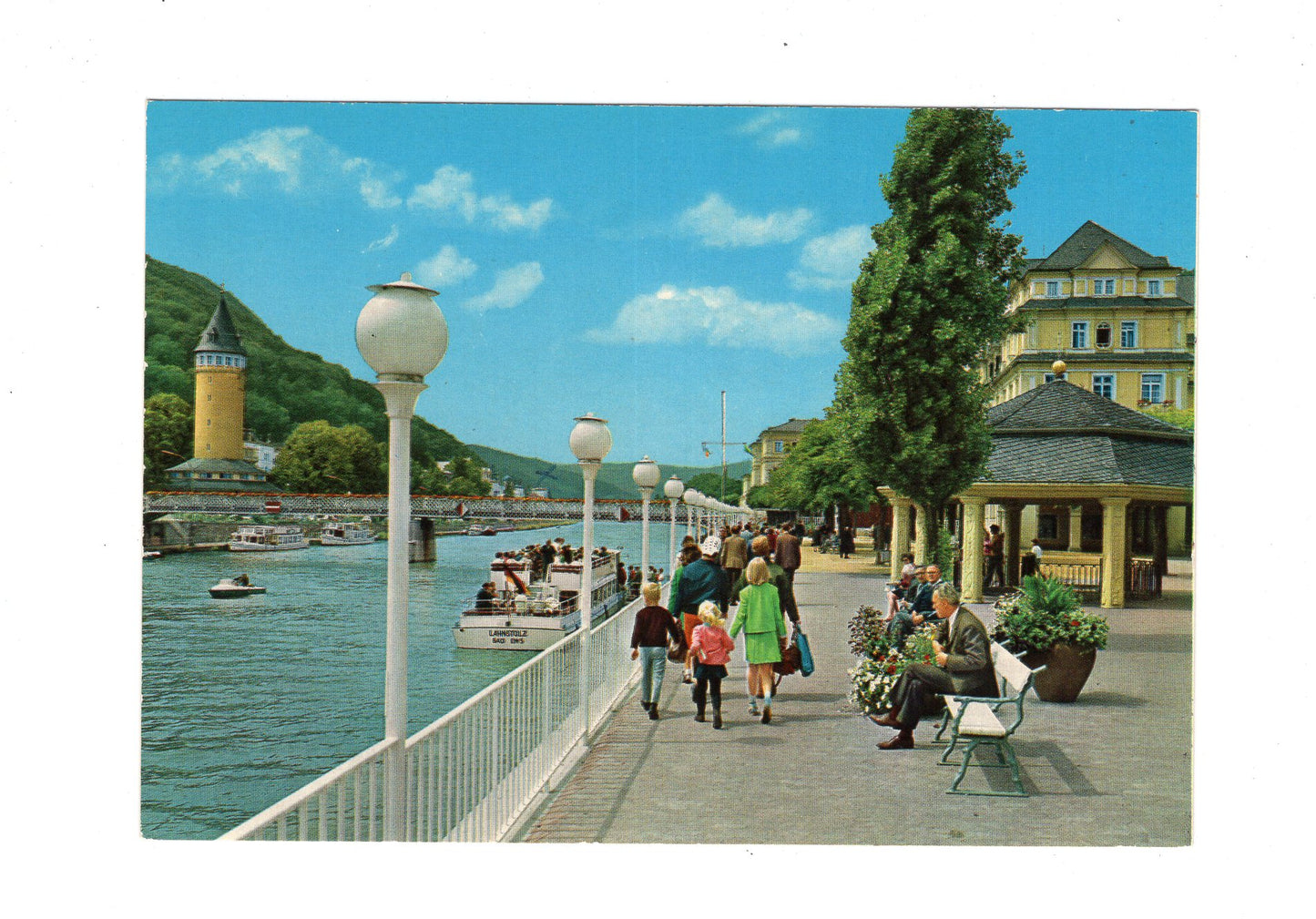 Ansichtskarte Bad Ems an der Lahn / Kurpromenade