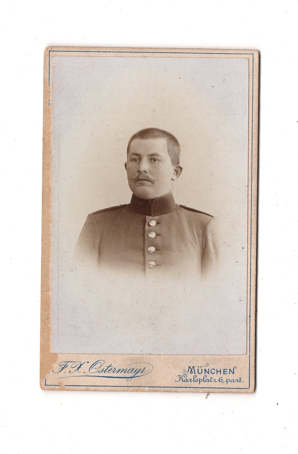 Fotografie Soldat - München 1890er / CDV M1-01