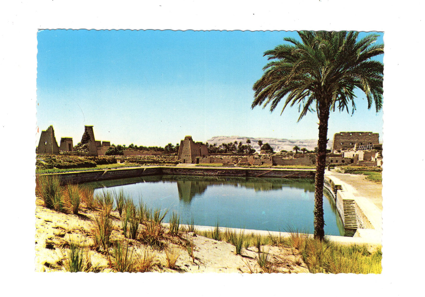 Ansichtskarte Luxor-Karnak / Heiliger See / Ägypten