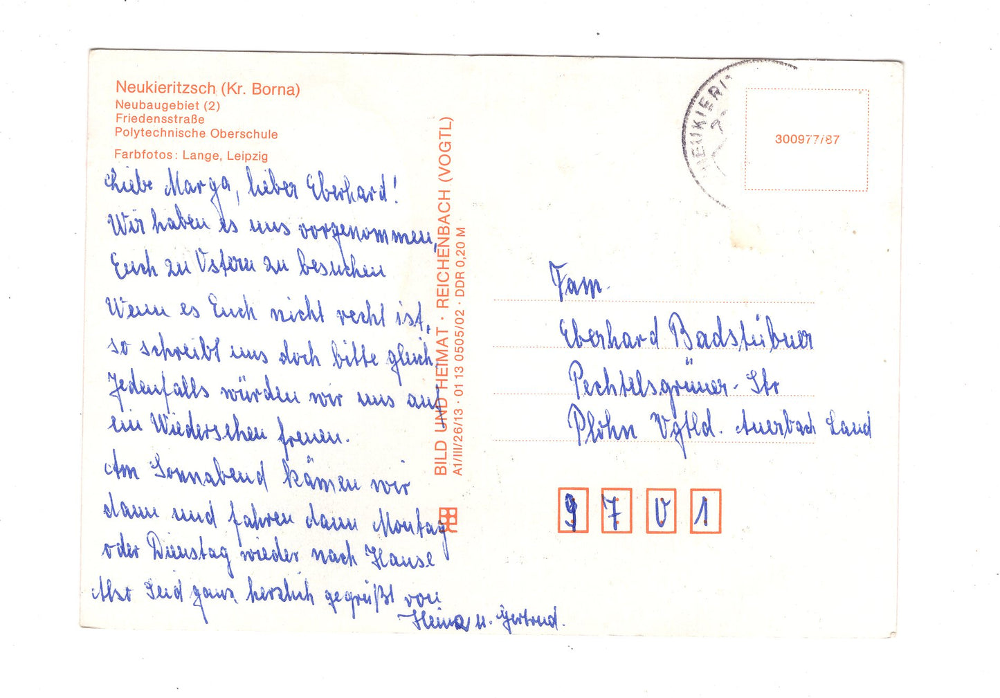 Ansichtskarte Neukieritzsch / Kreis Borna