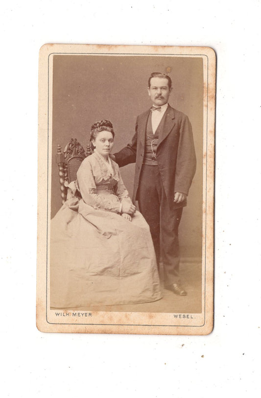 Fotografie Feines Paar - Wesel 1870er