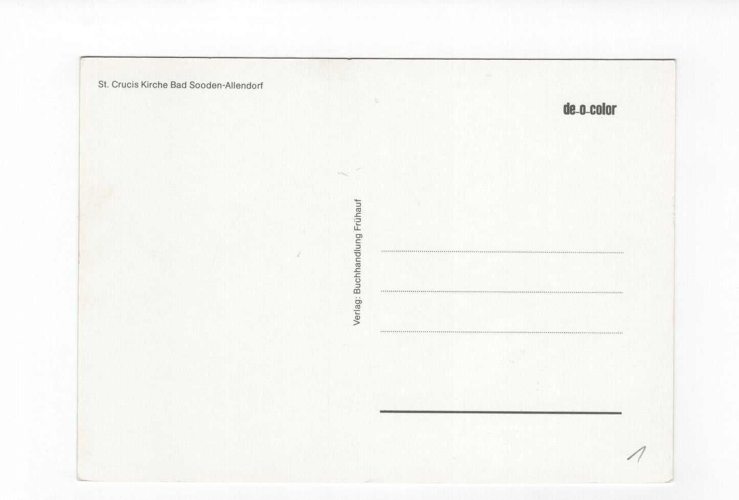 Ansichtskarte Bad Sooden-Allendorf / St. Crucis Kirche