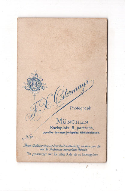 Fotografie Soldat - München 1890er / CDV M1-01