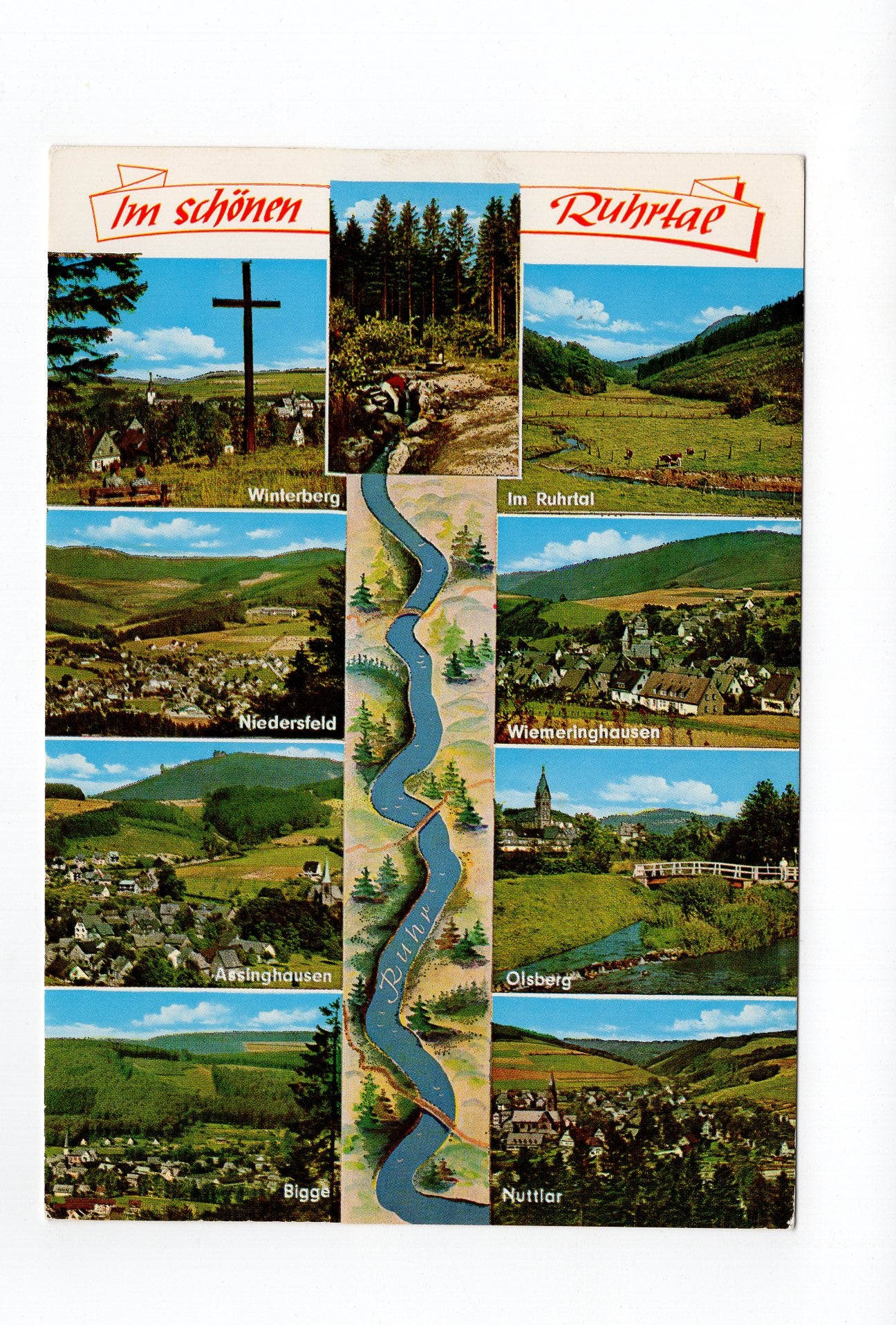 Ansichtskarte Im schönen Ruhrtal / Olsberg / Winterberg +++