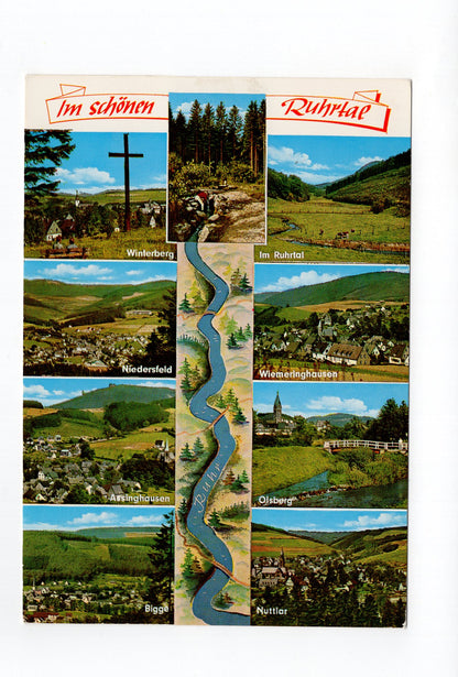 Ansichtskarte Im schönen Ruhrtal / Olsberg / Winterberg +++