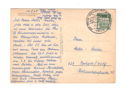 Ansichtskarte Waldkirch im Schwarzwald / Blick zum Wildgehege / H1-51