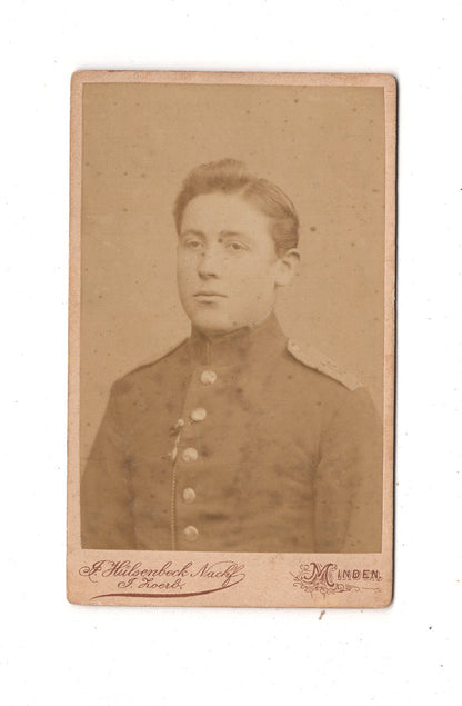 Fotografie Soldat - Minden 1880er / CDV M1-01
