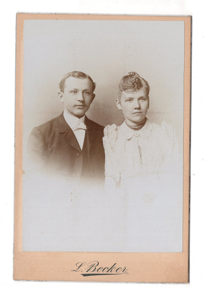 Fotografie Feines Paar - Essen 1890er / CAB X-30