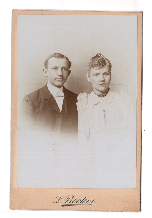 Fotografie Feines Paar - Essen 1890er / CAB X-30