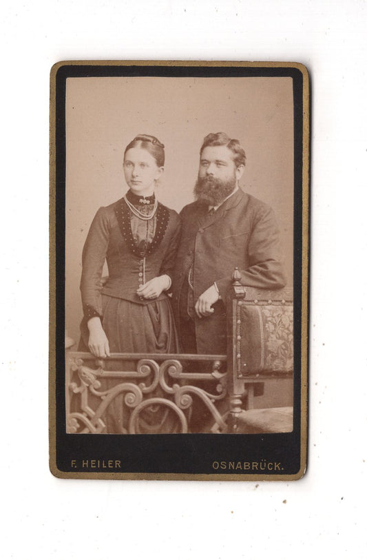Fotografie Feines Paar - Osnabrück 1880er