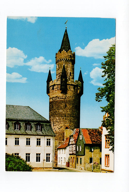 Ansichtskarte Friedberg / Hessen / Adolfsturm vom Burghof