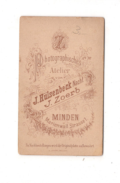 Fotografie Soldat - Minden 1880er / CDV M1-01