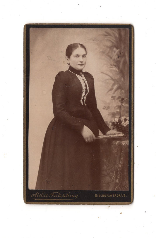 Fotografie Feine Dame - Bischofswerda 1880er