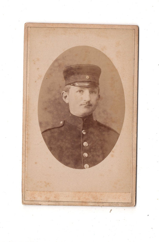 Fotografie Soldat - Bückeburg 1880er / CDV M1-01