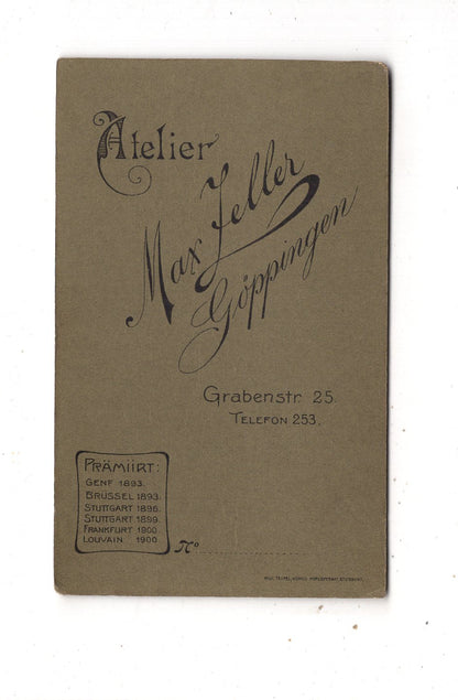 Fotografie Feines Paar mit Hund - Göppingen 1900er