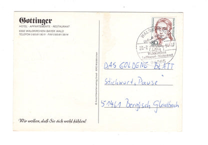 Ansichtskarte Hotel Restaurant Gottinger / Waldkirchen / Bayer. Wald / H1-67