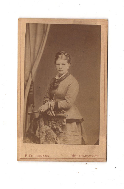 Fotografie Feine Dame - Mühlhausen in Thüringen 1870er