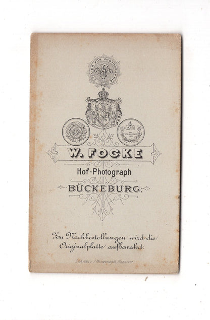 Fotografie Soldat - Bückeburg 1880er / CDV M1-01