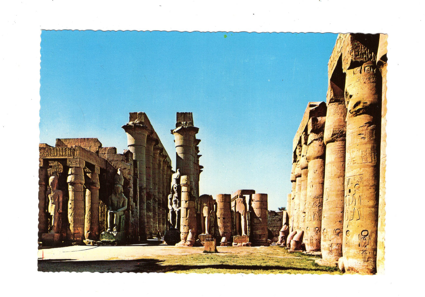 Ansichtskarte Luxor-Tempel / Großer Hof Ramses II. / Ägypten