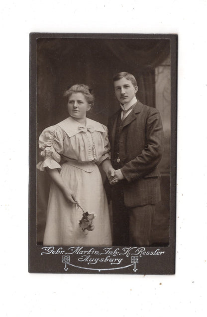 Fotografie Feines Paar - Augsburg 1900er