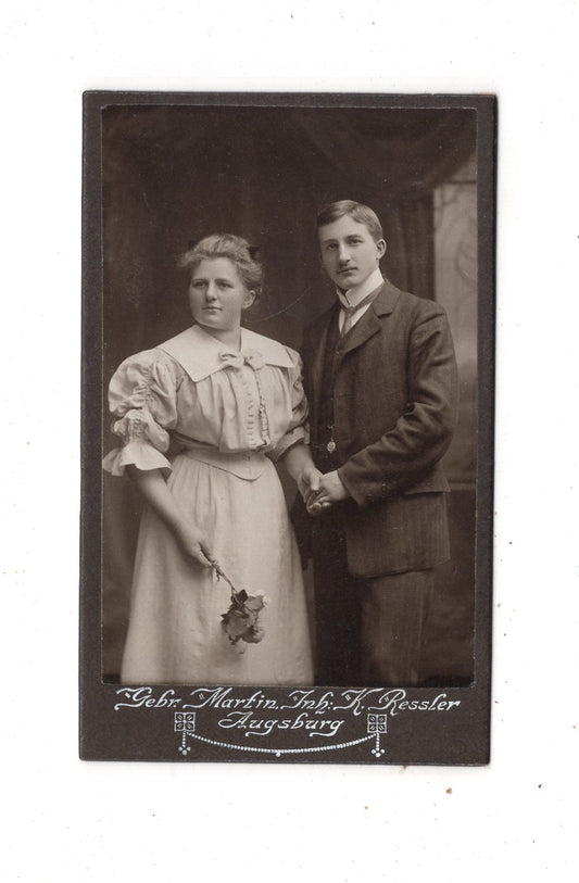 Fotografie Feines Paar - Augsburg 1900er