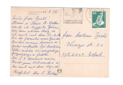 Ansichtskarte Goslar am Harz / Rathaustreppe / K1-54