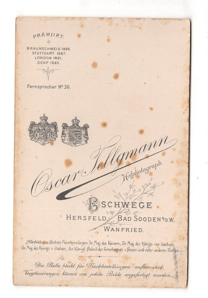 Fotografie Feines Paar - Eschwege 1890er / CAB X-30