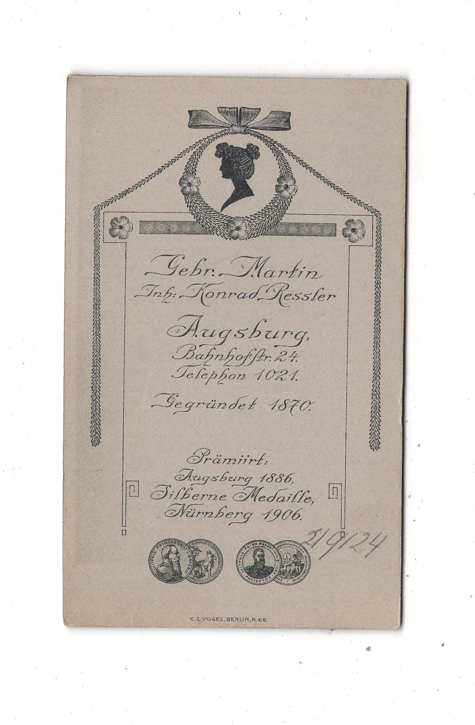 Fotografie Feines Paar - Augsburg 1900er