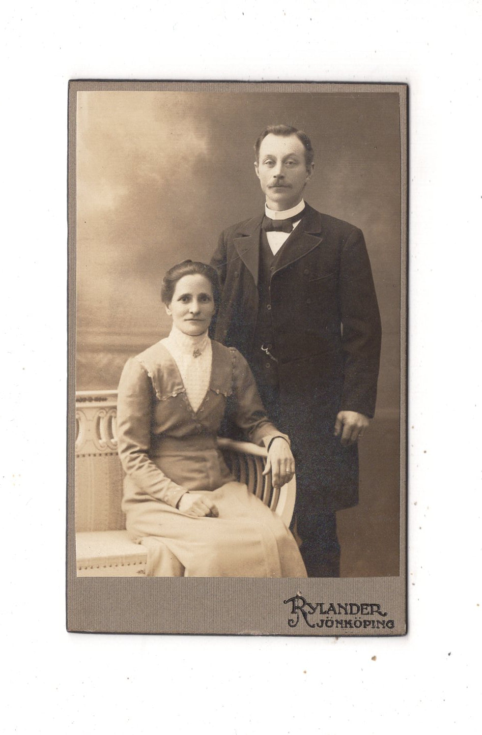 Fotografie Feines Paar - Jönköping 1910er