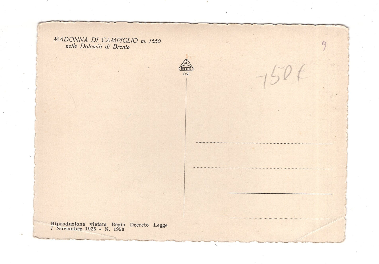 Ansichtskarte Madonna di Campiglio / Italien / N1-60