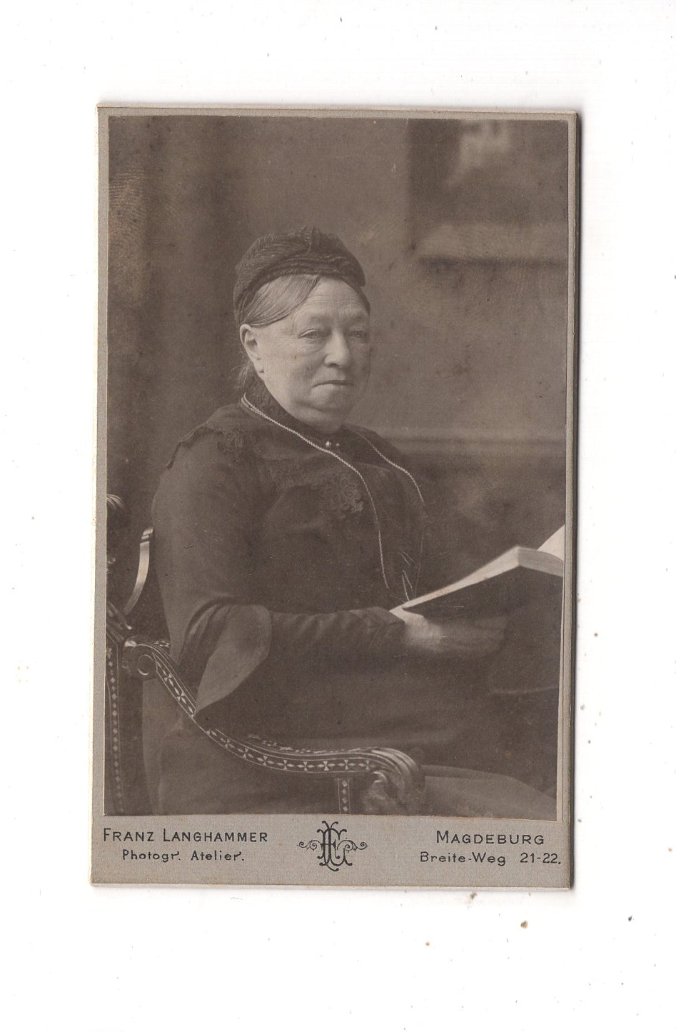 Fotografie Feine Dame - Magdeburg 1900er