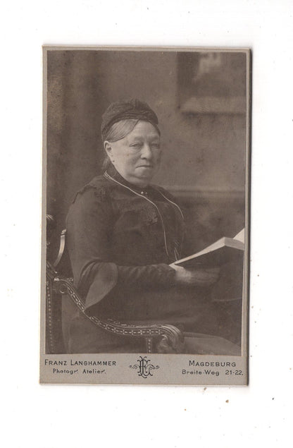 Fotografie Feine Dame - Magdeburg 1900er