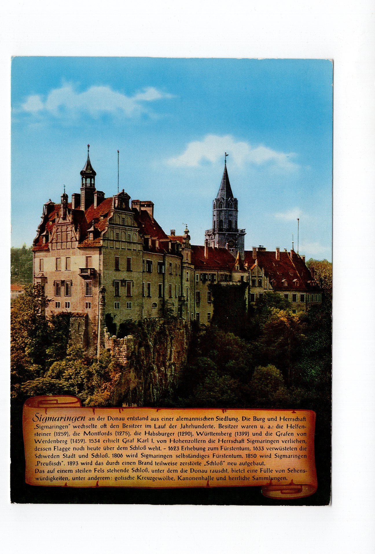 Ansichtskarte Sigmaringen / Schloss