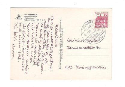 Ansichtskarte Jugendherberge Fleinerhaus Todtnauberg / Todtnau 2 / H1-51