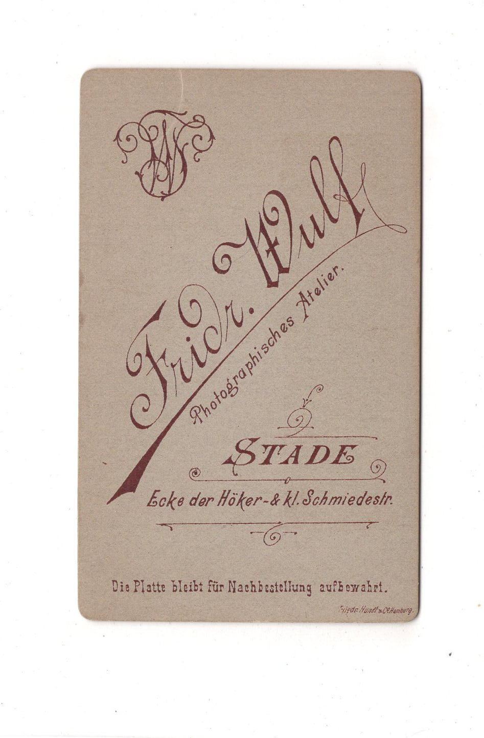 Fotografie Herrenportrait - Stade 1880er / CDV C1-18