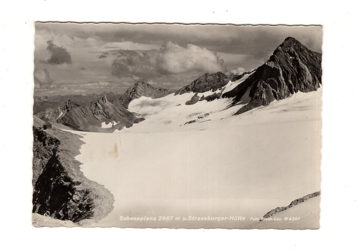 Ansichtskarte Schesaplana und Straßburger Hütte / Österreich