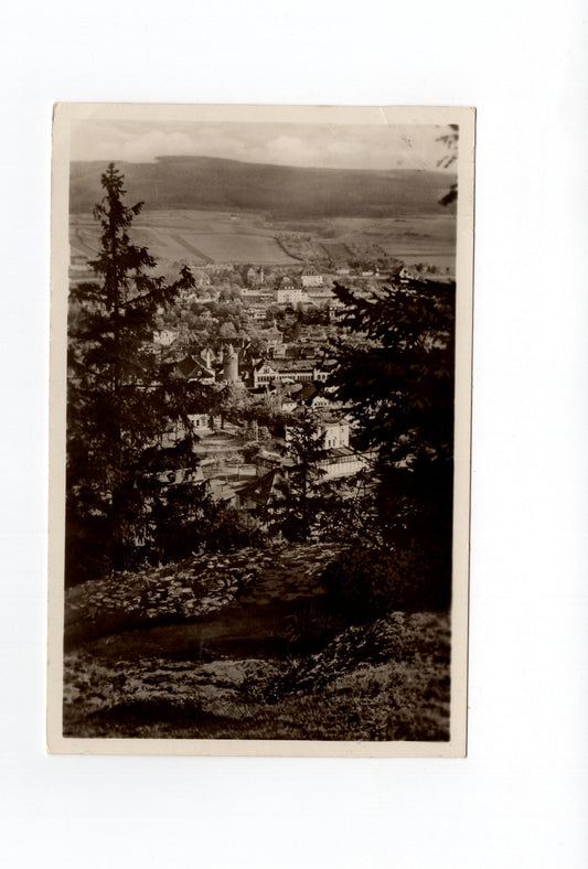 Ansichtskarte Pößneck in Thüringen / Blick von der Alteburg