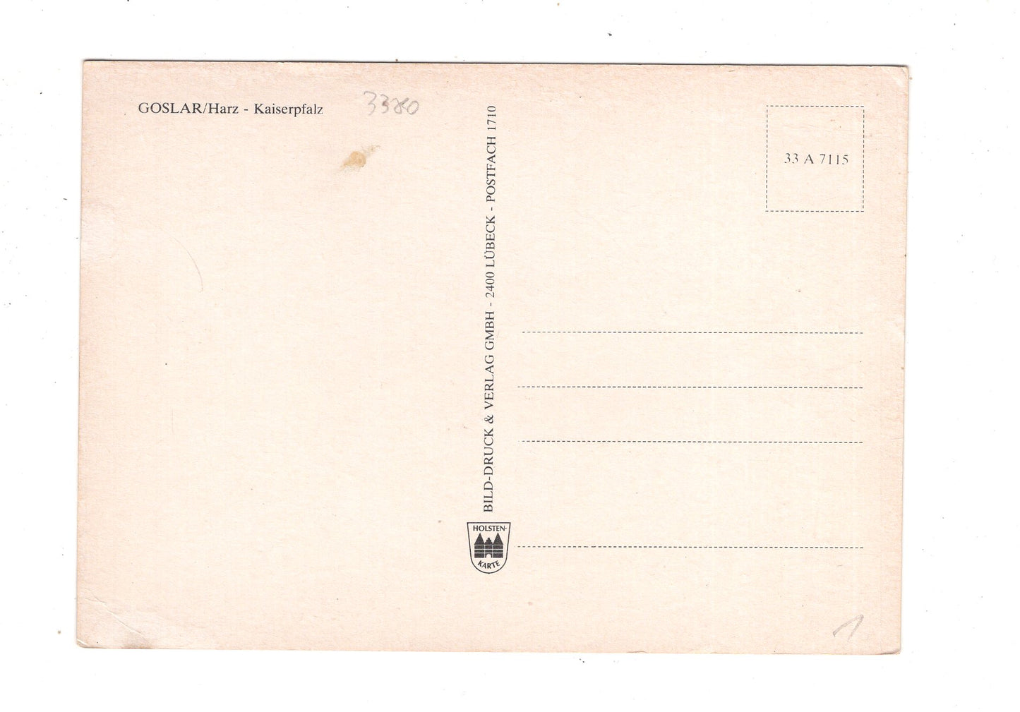 Ansichtskarte Goslar am Harz / Kaiserpfalz / K1-54