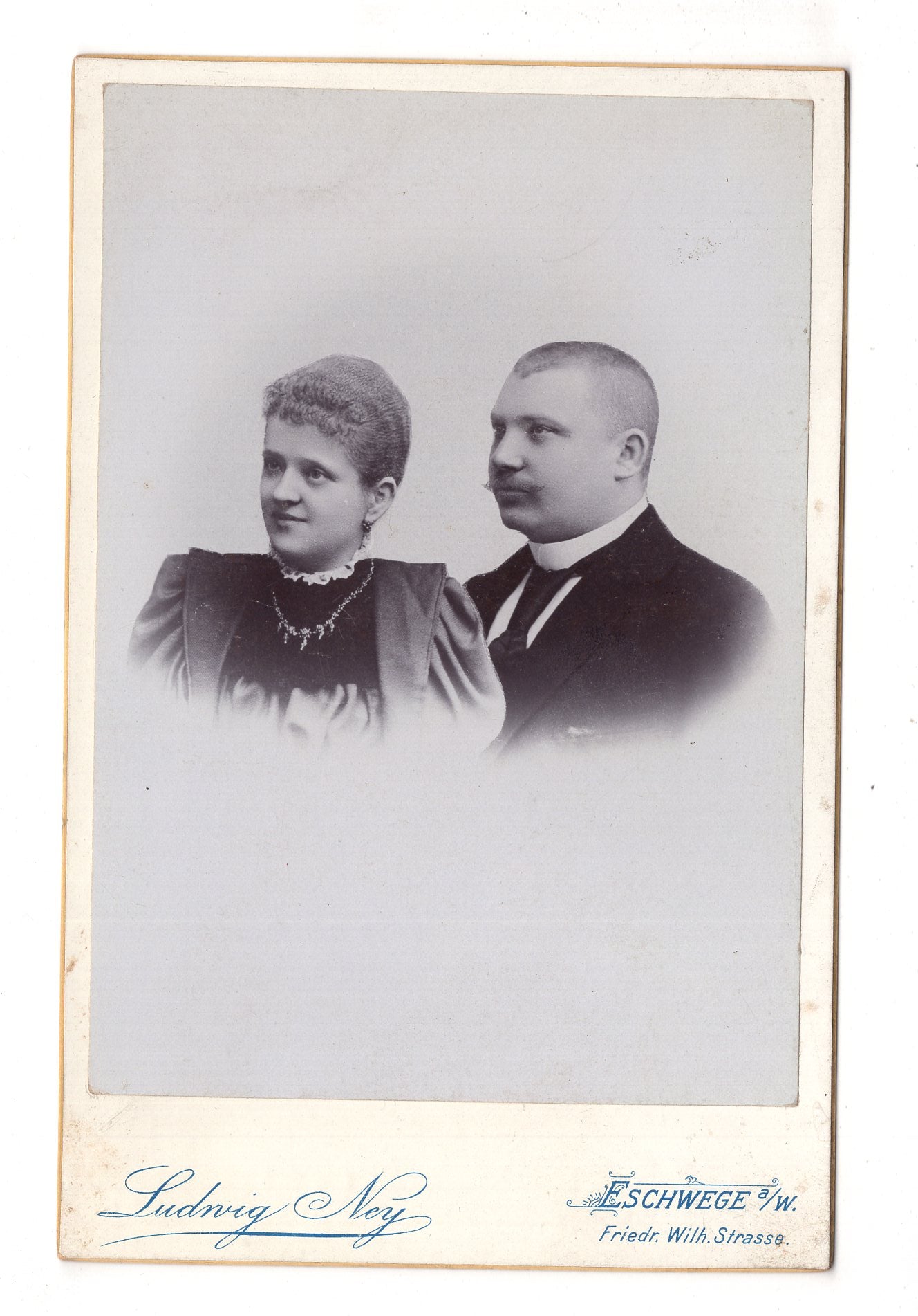 Fotografie Feines Paar - Eschwege 1890er / CAB X-30