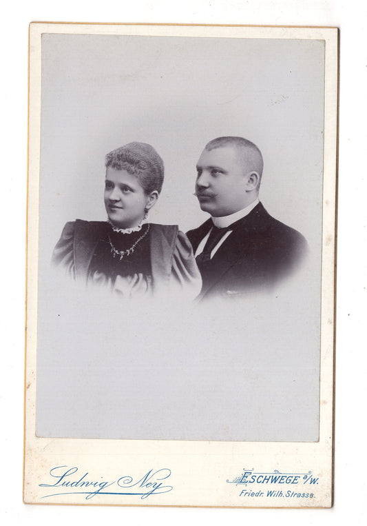 Fotografie Feines Paar - Eschwege 1890er / CAB X-30